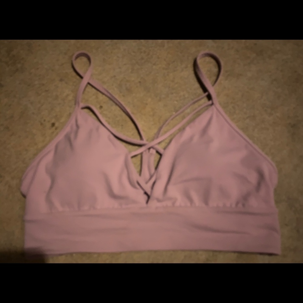 LULULEMON PINK STRAPY SZ 8 SPORTS BRA